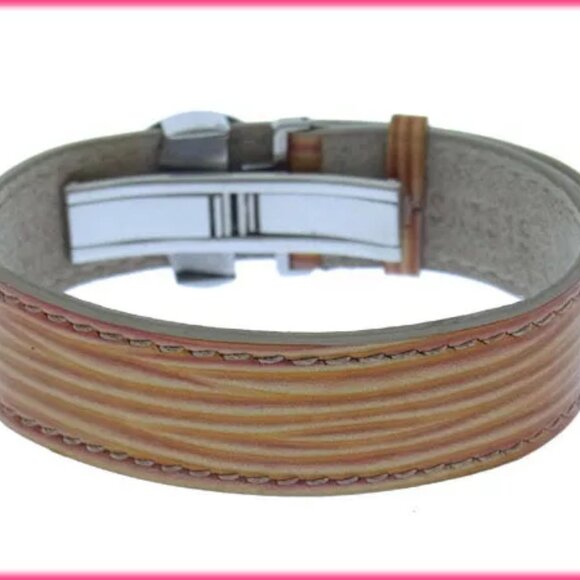 Louis Vuitton Bangle Bracelet Epi Gold Orange Woman Authentic - Picture 3 of 5